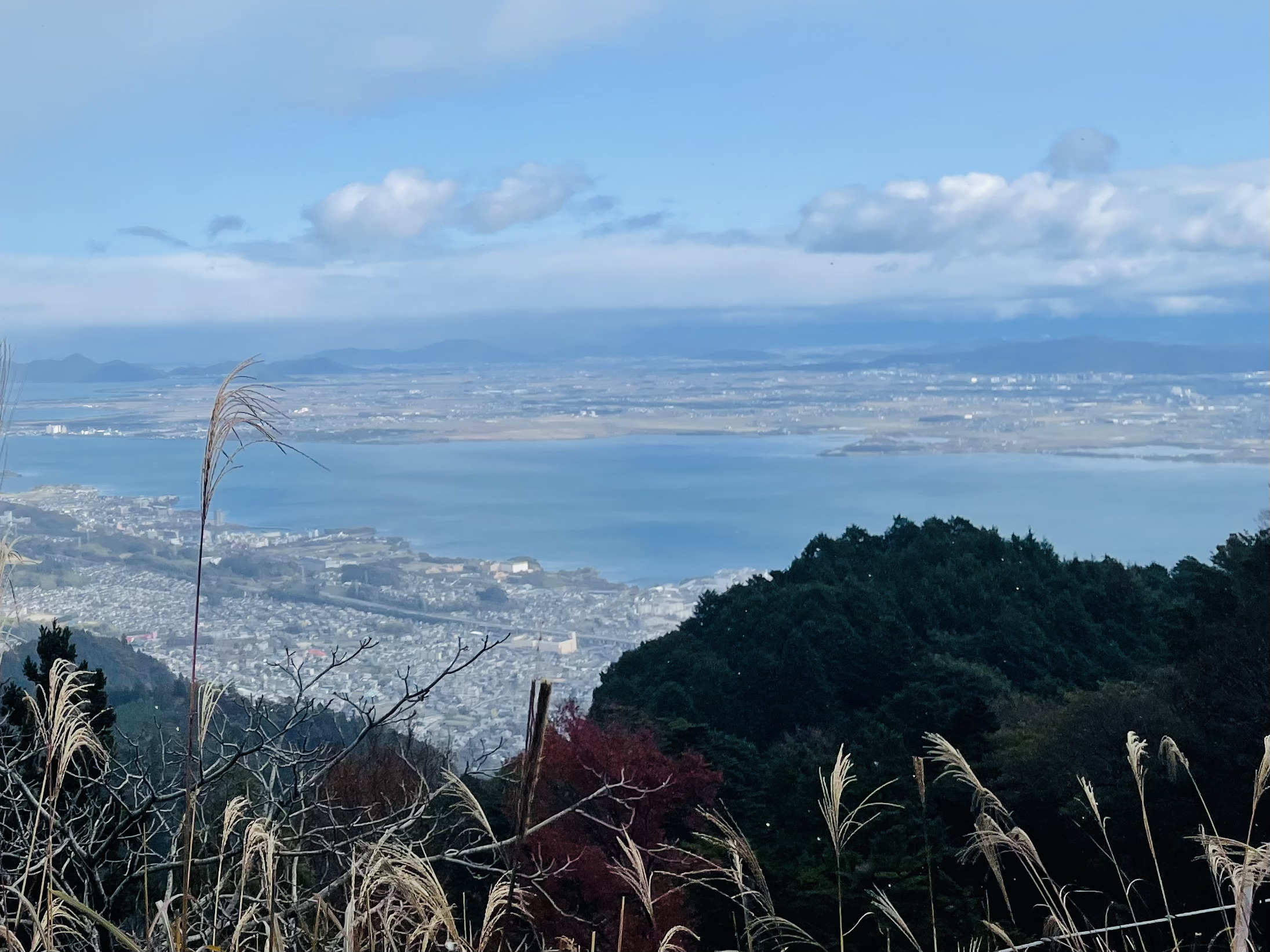 比叡山から琵琶湖を眺める