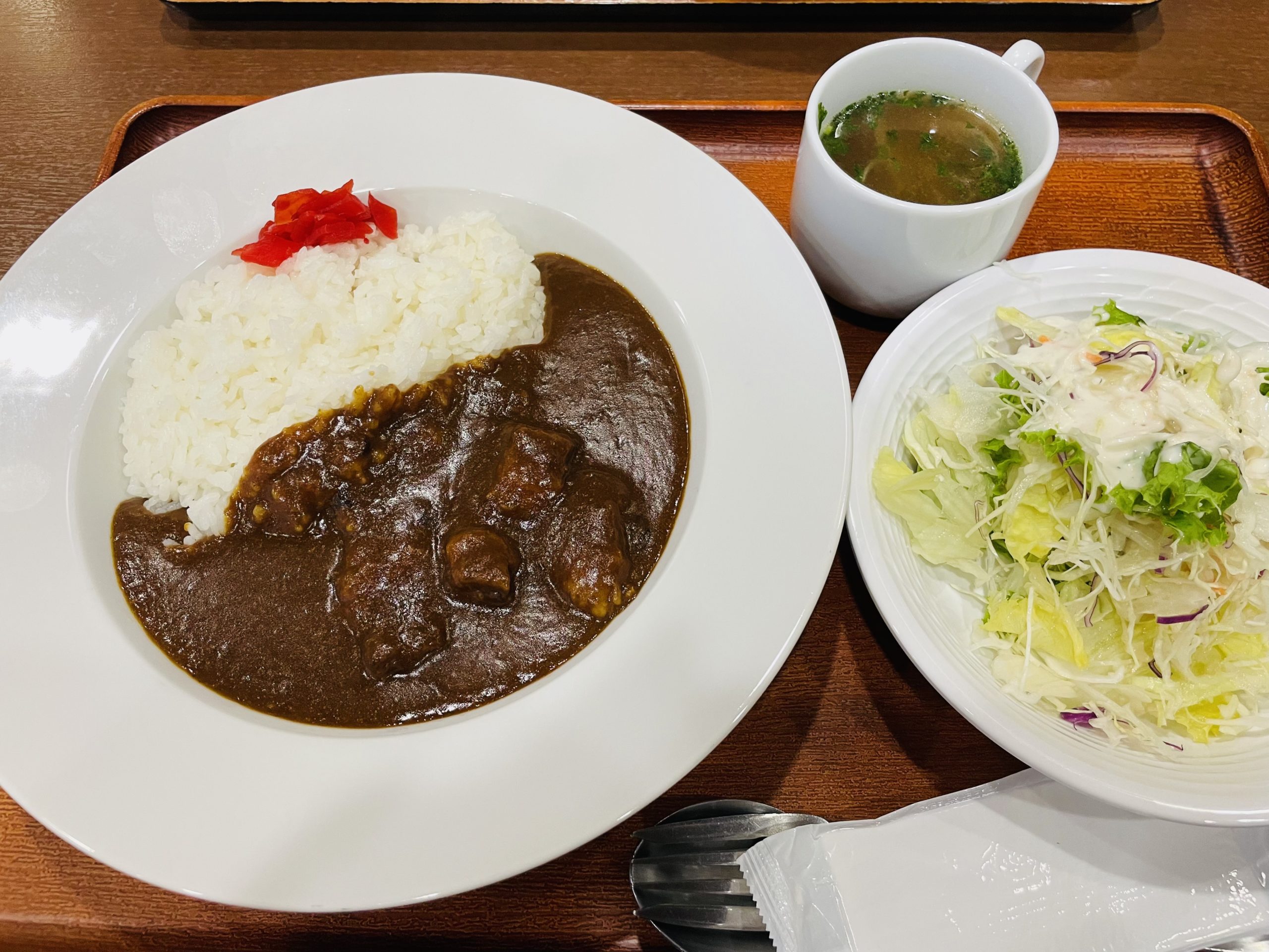 病院のレストランで食べたカレー